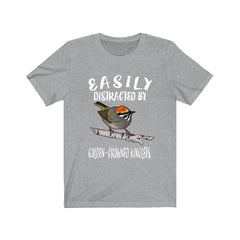 Easily Distracted By Golden-Crowned Kinglets Shirt - Kinglet print design