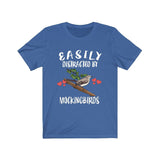 Easily Distracted By Mockingbirds Bird Shirt, Mockingbird Lover Shirt, Birding Shirt, Bird Funny Gift, Adult Kids Image 2