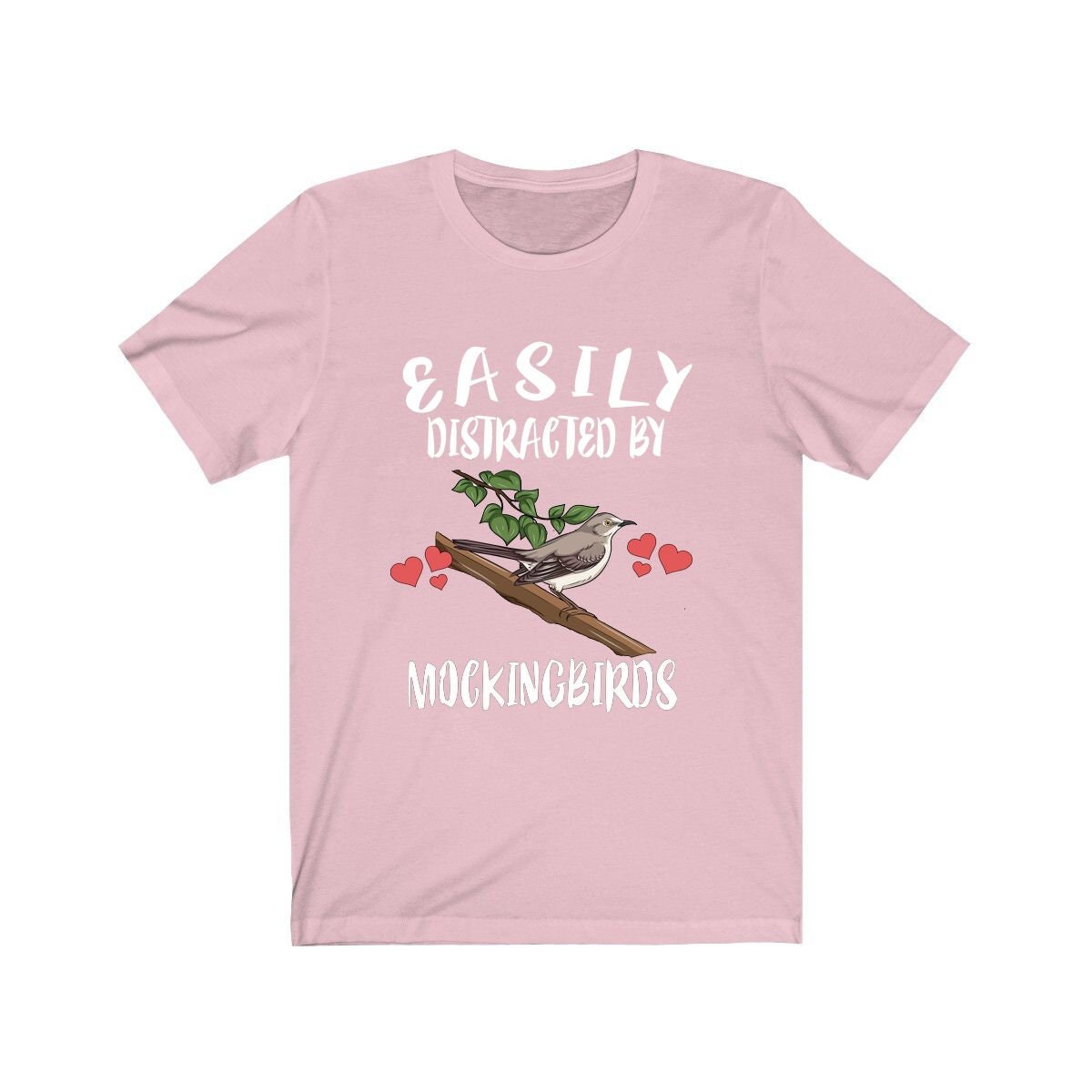 Easily Distracted By Mockingbirds Birds Shirt - mockingbird print design