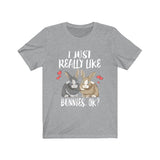I Just Really Like Bunnies Ok Shirt, Rabbit Lover Shirt, Bunny Lover Shirt, Bunny Shirt, Bunny Lover Gift, Animal Adult Toddler Kids T-Shirt Image 3