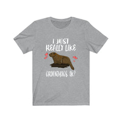 I Just Really Like Groundhogs Shirt - groundhog print design