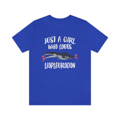 Just A Girl Who Loves Liopleurodon Shirt - Liopleurodon print design