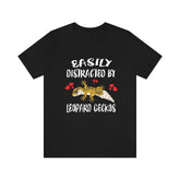 Easily Distracted By Leopard Geckos Shirt, Lizard Lover Shirt, Leopard Gecko Shirt, Lizard Owner Shirt, Lizard Lover Gift, Lizard T-Shirt Image 1