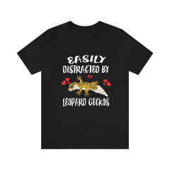Easily Distracted By Leopard Geckos Shirt - leopard gecko print design