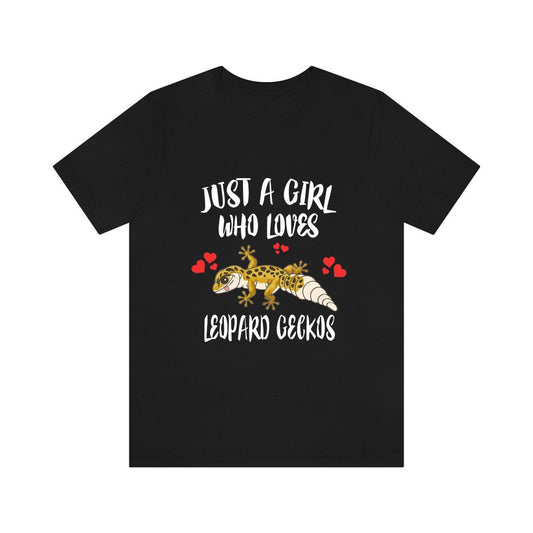 Just A Girl Who Loves Leopard Geckos Shirt - leopard gecko print design
