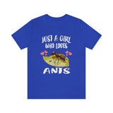Just A Girl Who Loves Ants Shirt, Ant Lover Shirt, Ant Shirt, Ant Lover Gift, Animal Adult Kids T-Shirt Image 4