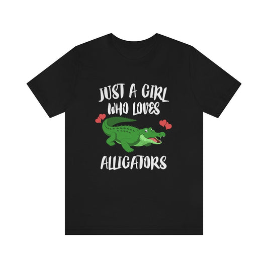 Alligator T-Shirt for Girls - alligator print design