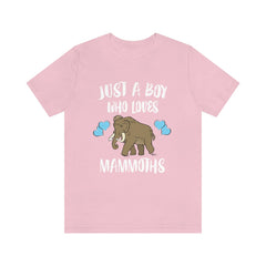 Just A Boy Who Loves Mammoths Shirt - mammoth print design