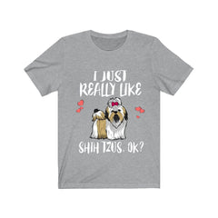 I Just Really Like Shih Tzu Shirt - Shih Tzu print design