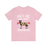Just A Girl Who Loves African Wild Dogs, African Wild Dog Gift, Dog Lover Shirt, Animal Lover Adult Toddler Infant Kids Gift T-Shirt Image 2