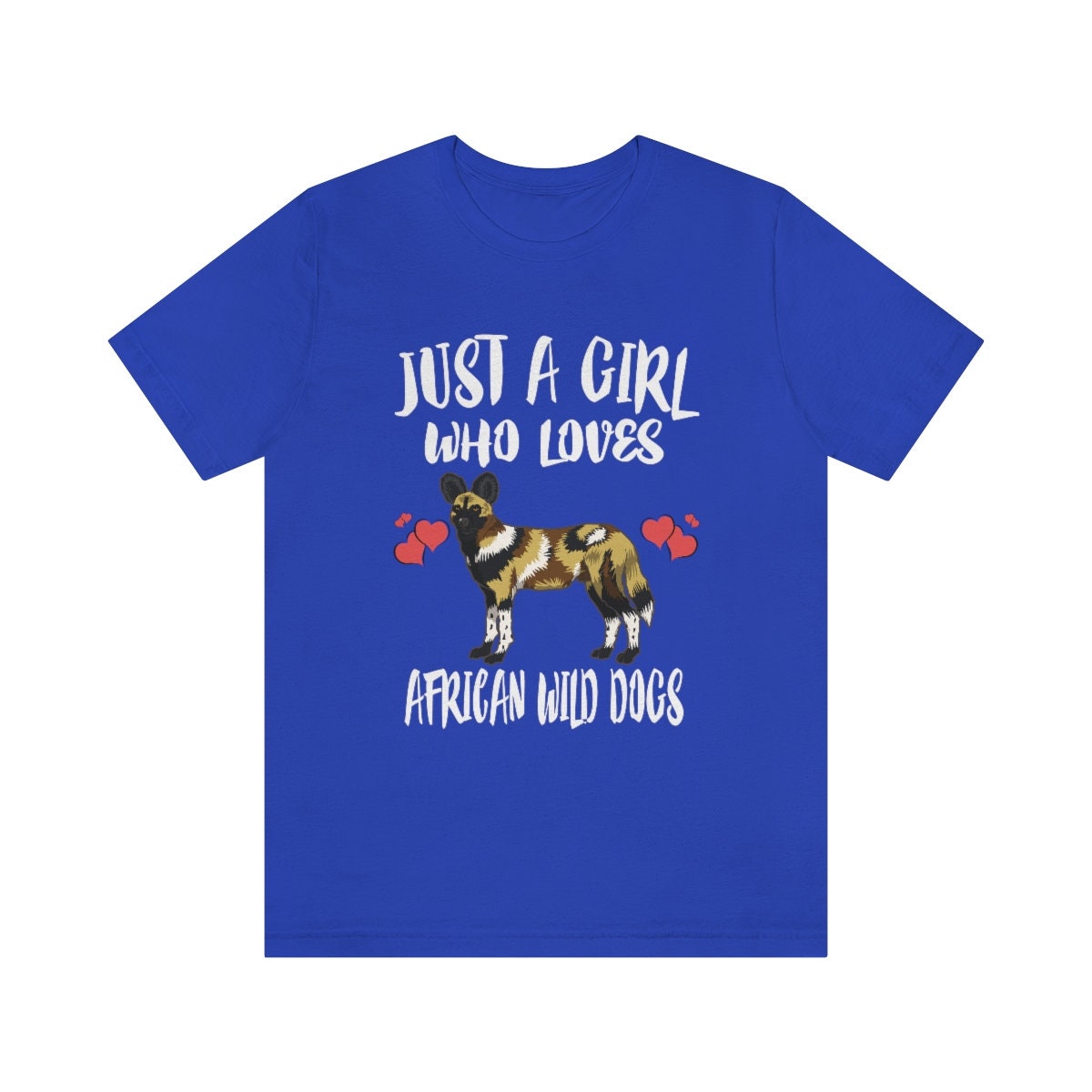 Just A Girl Who Loves African Wild Dogs Shirt - African wild dog print design