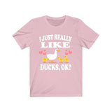 I Just Really Like Ducks Shirt, Duck Shirt, Duck Lover Gift, Bird Lover Shirt, Animal Lover Adult Toddler Infant Kids Gift T-Shirt Image 4