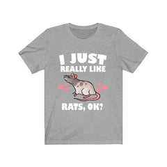 I Just Really Like Rats Shirt - rat print design