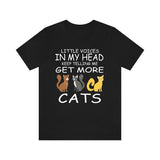 Little Voices Keep Telling Me Get More Cats Shirt, Cat Lover Gift, Cat Owner Gift, Cat Shirt, Pets Animal Lover Adult Toddler Infant Kids Image 1