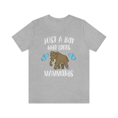 Just A Boy Who Loves Mammoths Shirt - mammoth print design