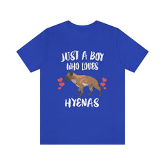 Just A Boy Who Loves Hyenas Shirt - hyena print design