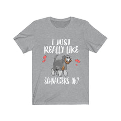I Just Really Like Schnauzers Shirt - Schnauzer print design