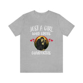 Just A Girl Who Loves Chimpanzees Shirt, Chimpanzee Shirt, Chimpanzee Gift, Chimpanzee Lover, Animal Lover Adult Toddler Kids Gift T-Shirt Image 1