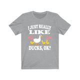 I Just Really Like Ducks Shirt, Duck Shirt, Duck Lover Gift, Bird Lover Shirt, Animal Lover Adult Toddler Infant Kids Gift T-Shirt Image 3