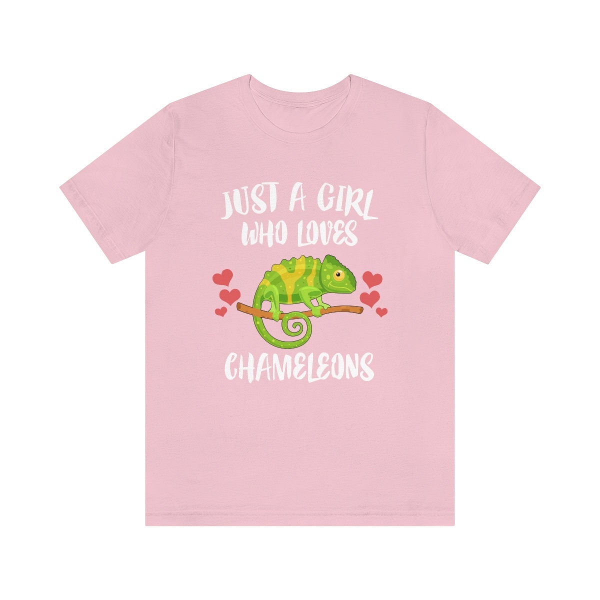 Just a girl who loves chameleons color-changing reptile lizard tee