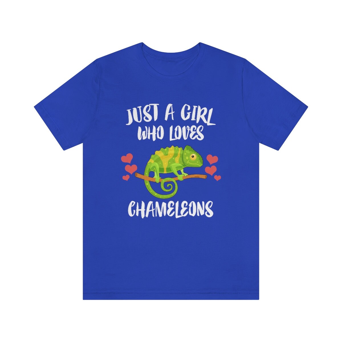 Just a girl who loves chameleons color-changing reptile lizard tee