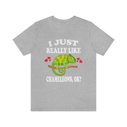 I Just Really Like Chameleons OK Shirt - chameleon print design