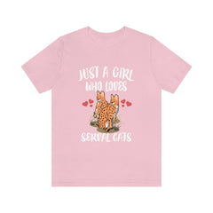 Just A Girl Who Loves Serval Cats Shirt - serval cat print design