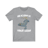 Ask Me About My Tokay Gecko Lizards Shirt, Gecko Lover Shirt, Tokay Gecko Gift, Lizard Shirt, Adult Kids Animal T-Shirt Image 1