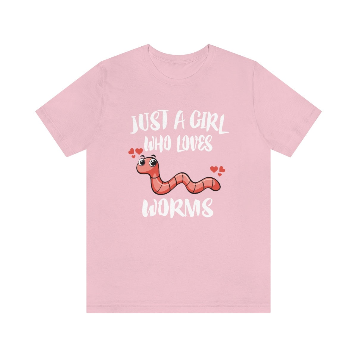 Worm T-Shirt for Girls - worm print design