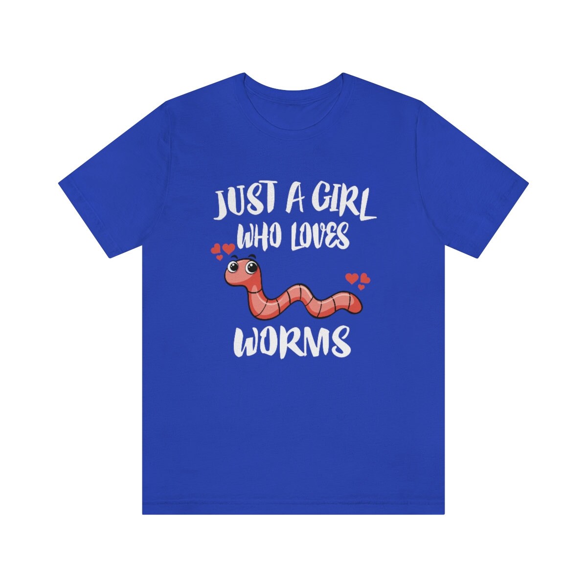 Worm T-Shirt for Girls - worm print design