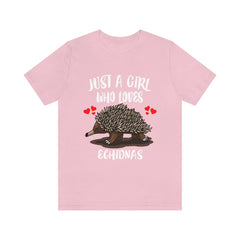 Just A Girl Who Loves Echidnas Shirt - echidna print design