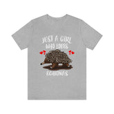 Just A Girl Who Loves Echidnas Shirt, Echidna Lover Gift, Echidna Shirt, Animal Lover Adult Toddler Infant Kids Gift T-Shirt Image 1