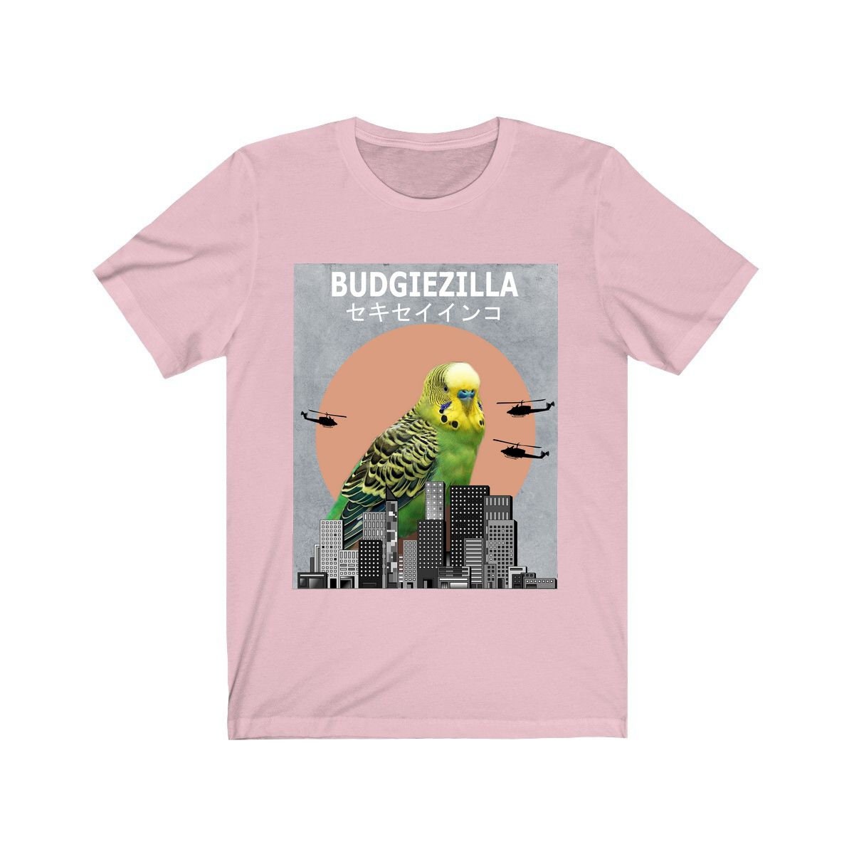 Budgiezilla Budgie T-Shirt - budgiezilla print design