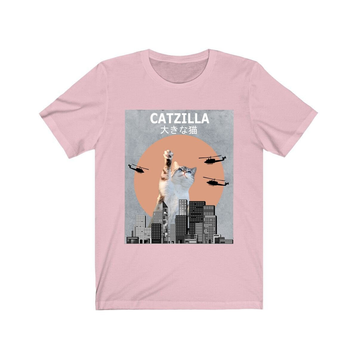 Catzilla Cat Funny Shirt - Catzilla cat print design