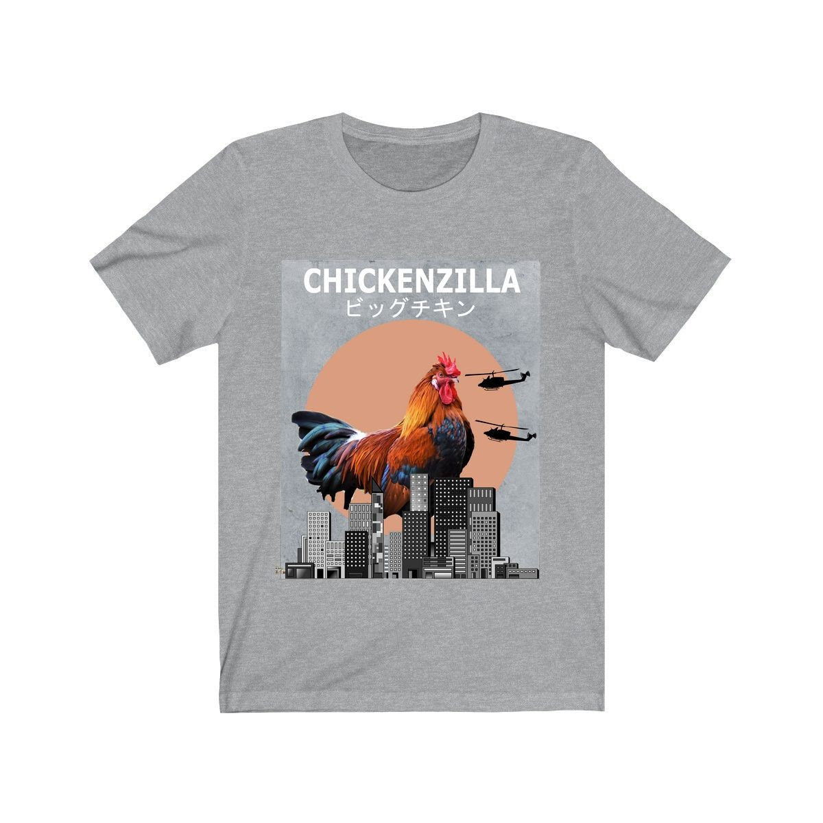 Chickenzilla Chicken Funny Shirt - Chickenzilla chicken print design