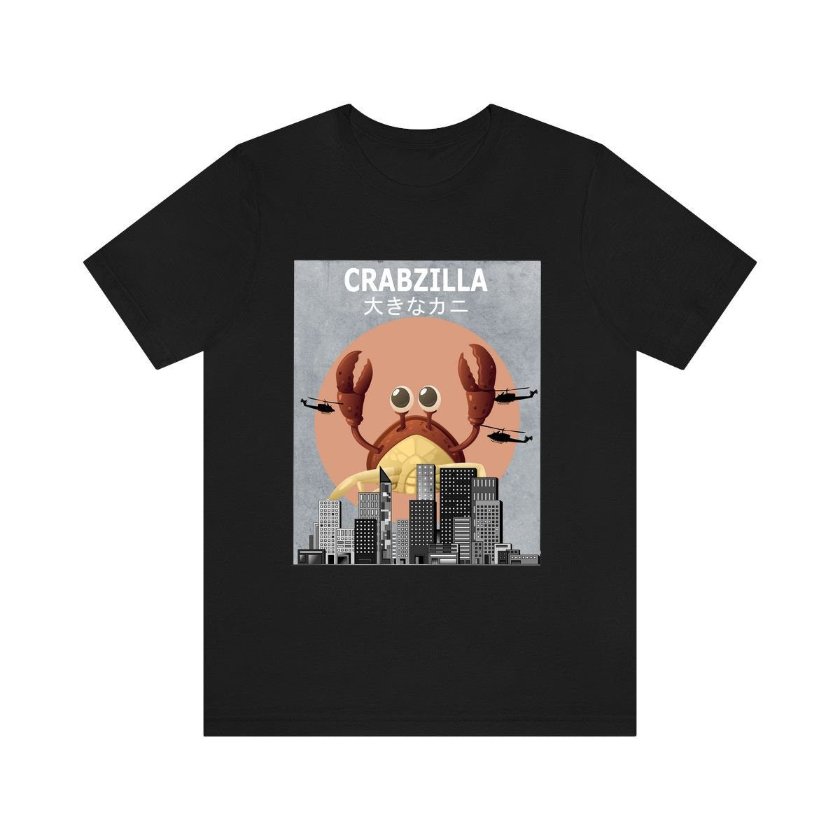 Crabzilla Funny Giant Crab Monster Shirt - crabzilla print design