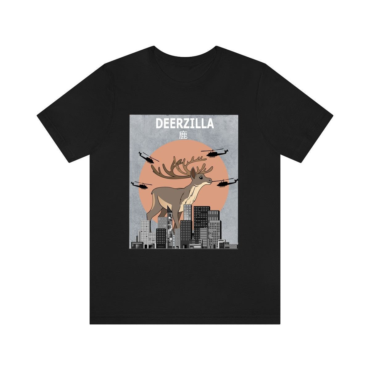 Deerzilla Deer Funny Shirt - Deerzilla deer print design