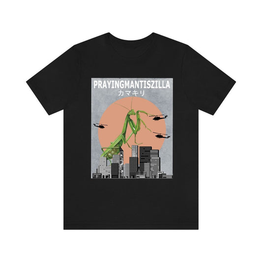 Praying Mantiszilla Funny Shirt - Mantiszilla praying mantis print design