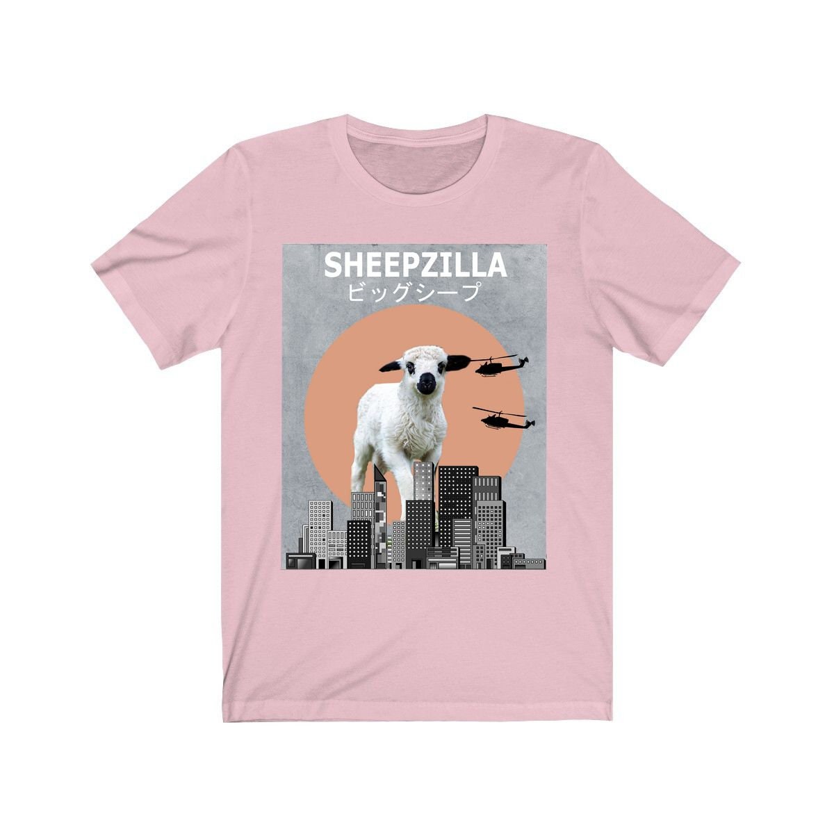 Sheepzilla Sheep Funny Shirt - Sheepzilla sheep print design
