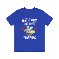 Just A Girl Who Loves Fireflies Shirt - firefly print design