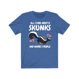 All I Care About Is Skunks And 3 People Shirt, Skunk Lover Shirt, Skunk Shirt, Skunk Owner Shirt, Skunk Lover Boy Girl Shirt Image 2