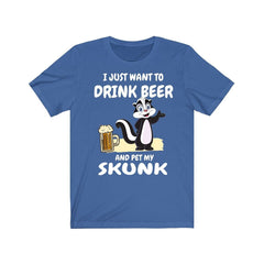 Drink Beer And Pet My Skunk T-Shirt - skunk print design