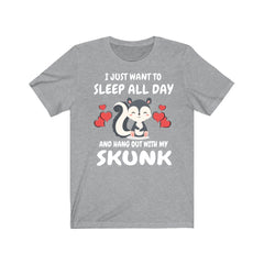 Sleep All Day With My Skunk Shirt - skunk print design