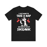 I Just Want To Nap All Day And Hang Out With My Skunk Shirt, Skunk Lover Shirt, Skunk Shirt, Skunk Owner Shirt, Skunk Lover Boy Girl Shirt Image 2