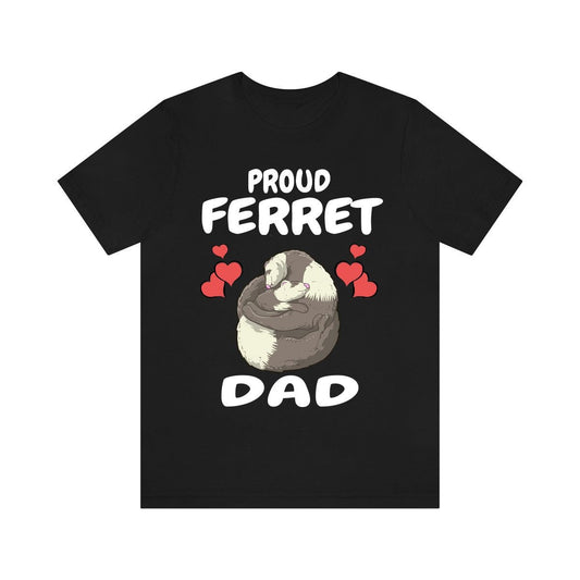 Proud Ferret Dad Shirt - ferret print design