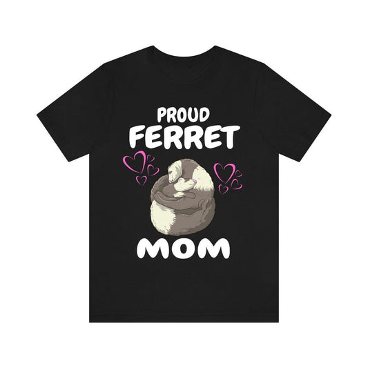 Proud Ferret Mom Shirt - ferret print design