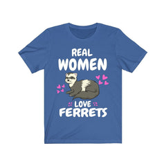Real women love ferrets cute pet ferret owner exotic pet tee