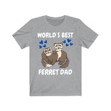 World's Best Ferret Dad Shirt, Ferret Lover Shirt, Cute Ferret Shirt, Ferret Owner Gift, Animal Ferret Boy Shirt Image 1