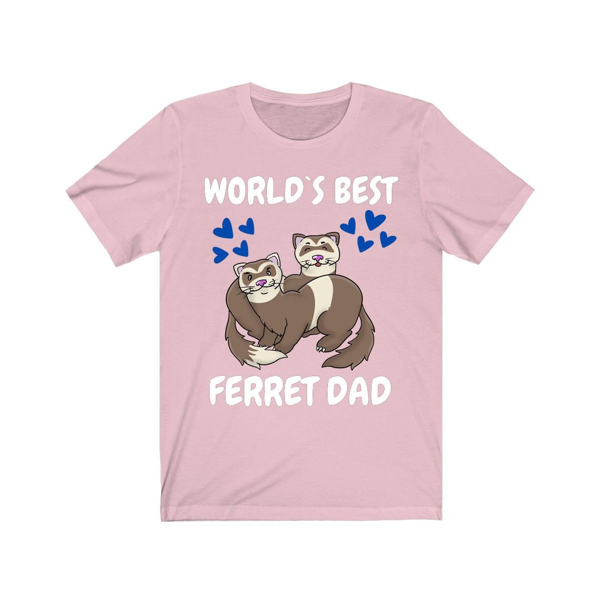 Dedicated Ferret Dad Shirt - ferret print design
