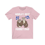 World's Best Ferret Dad Shirt, Ferret Lover Shirt, Cute Ferret Shirt, Ferret Owner Gift, Animal Ferret Boy Shirt Image 4